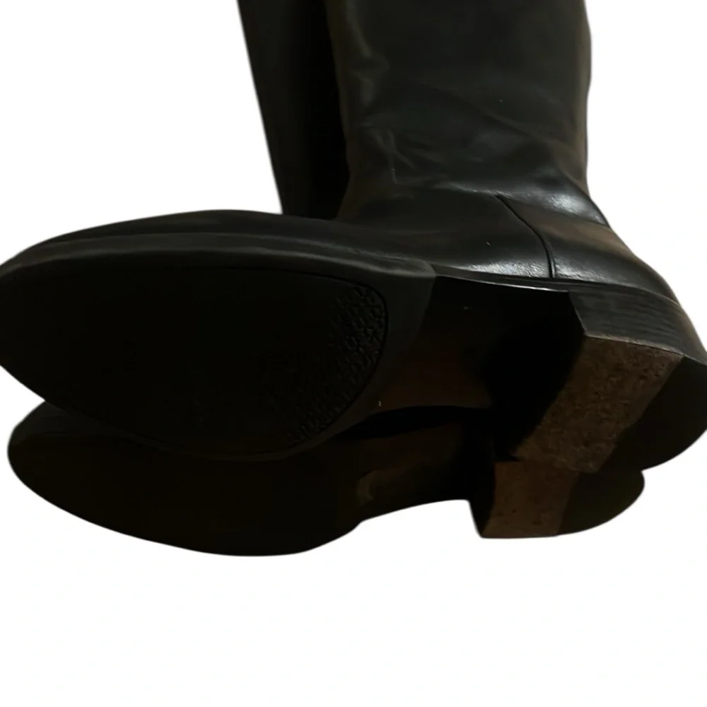 Tory Burch Black Knee-High Leather Boots 6 M
